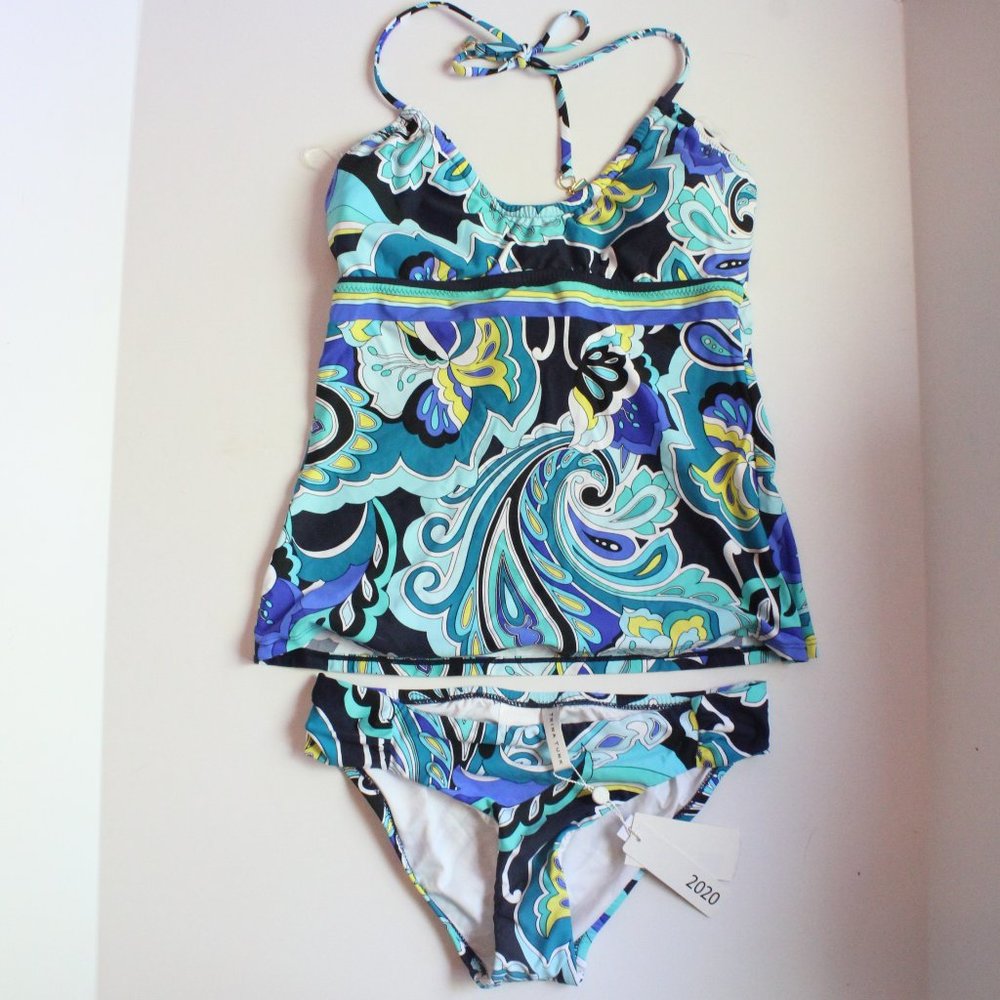 Trina Turk Ipanema Bikini Tankini Top Bottoms Swimsuit Set NEW Size 8